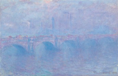 Waterloo Bridge, Effect of Fog by Claude Monet