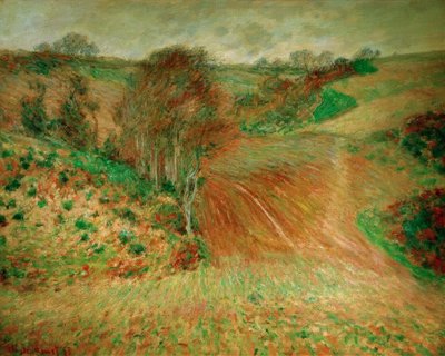 Winter Landscape at Etretat by Claude Monet