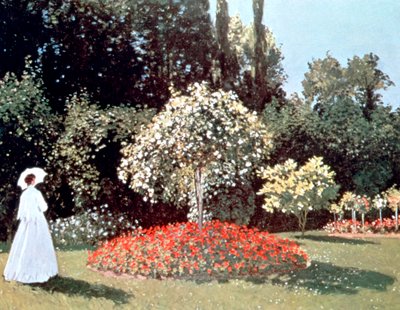 Woman in the Garden, Sainte Adresse by Claude Monet