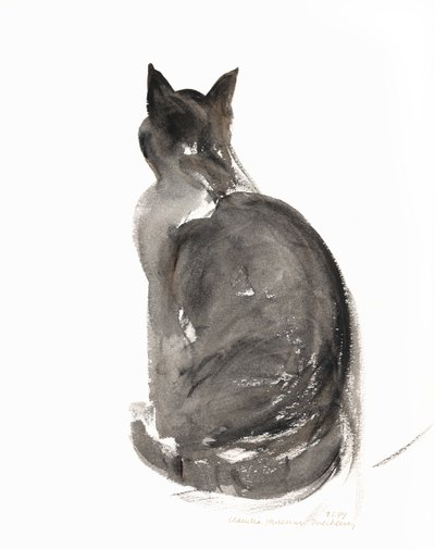Cat, 1985 by Claudia Hutchins Puechavy