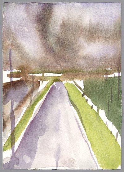 Storm on Route, 1995 by Claudia Hutchins Puechavy