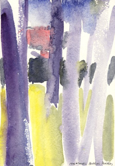 Trees in a Garden by Claudia Hutchins Puechavy