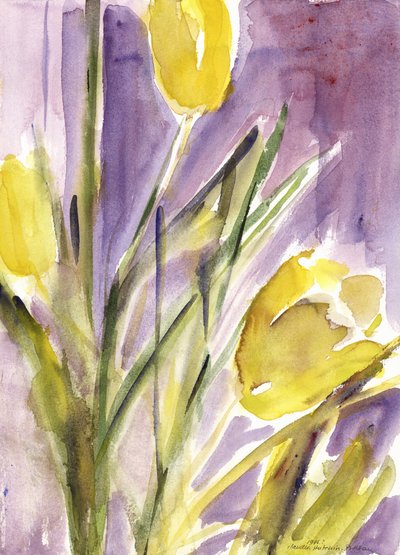 Tulips, 1987 by Claudia Hutchins Puechavy