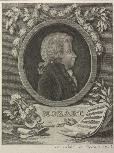 Wolfgang Amadeus Mozart by Clemens Kohl