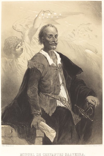 Miguel de Cervantes Saavedra by Célestin Nanteuil