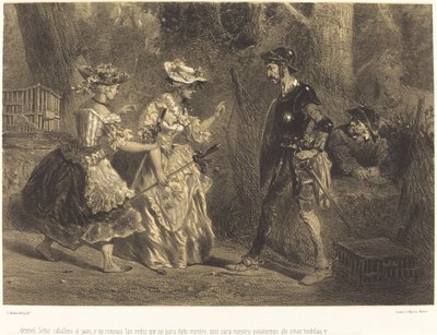 Detained Sir Knight by Célestin Nanteuil