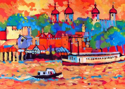 The Tower Colour by Clive Metcalfe
