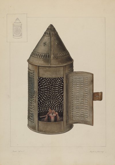 Candle Lantern by Clyde L. Cheney