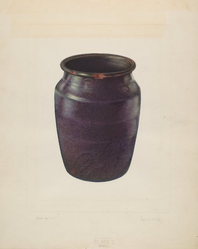 Earthen Churn by Clyde L. Cheney