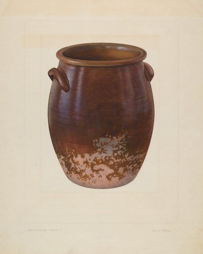 Large Earthen Jar by Clyde L. Cheney