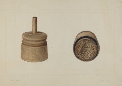 Pa. German Butter Mold by Clyde L. Cheney