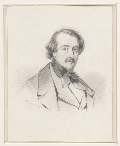 Portrait of Christiaan Immerzeel by Coenraad Hamburger