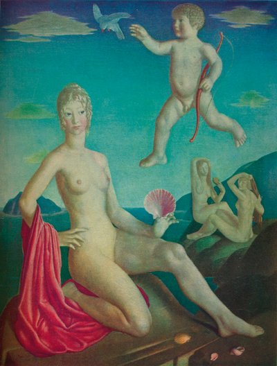 Venus and Cupid, 1924 by Collin Unwin Gill