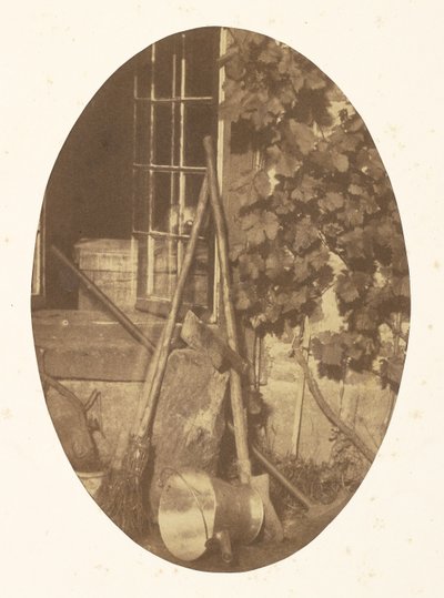 Still Life with Garden Equipment by Comte Olympe Aguado