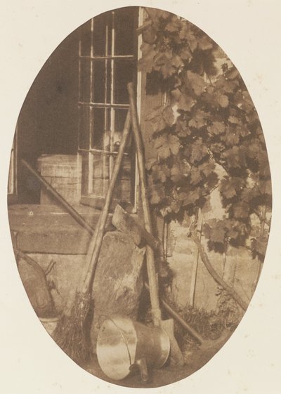Still Life with Garden Equipment by Comte Olympe Aguado