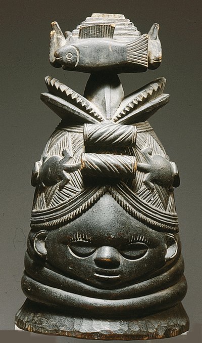 Mende Helmet Mask by Congolese Congolese