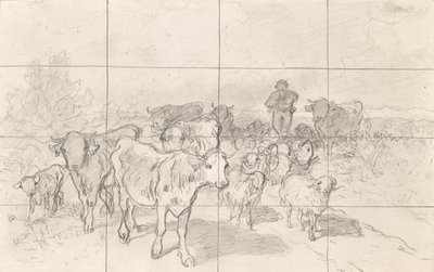 Herd with Shepherds by Conrad Bühlmayer