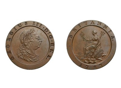 Cartwheel Twopence, 1797 by Conrad Heinrich Küchler