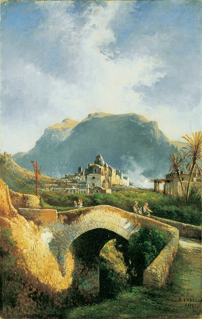 Capri, Bridge of Tiberius by Consalvo Carelli