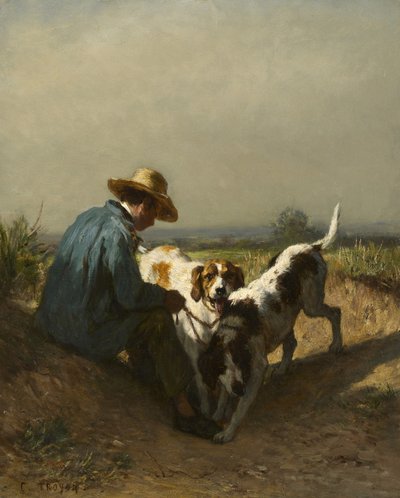 The Gamekeeper by Constant Emile Troyon