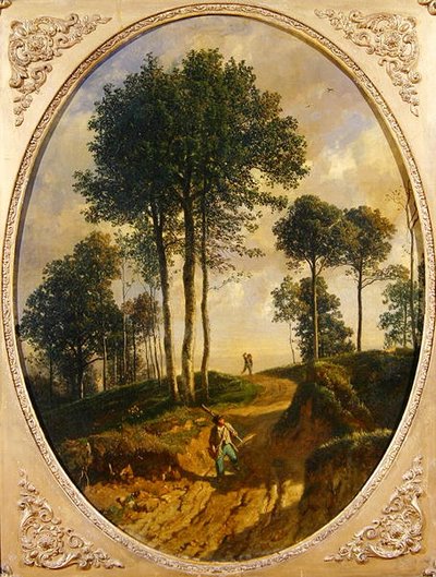 The Poacher by Constant Emile Troyon