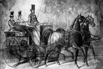 A Dandy Driving by Constantin Guys