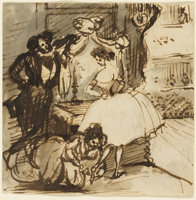After the Ballet by Constantin Guys
