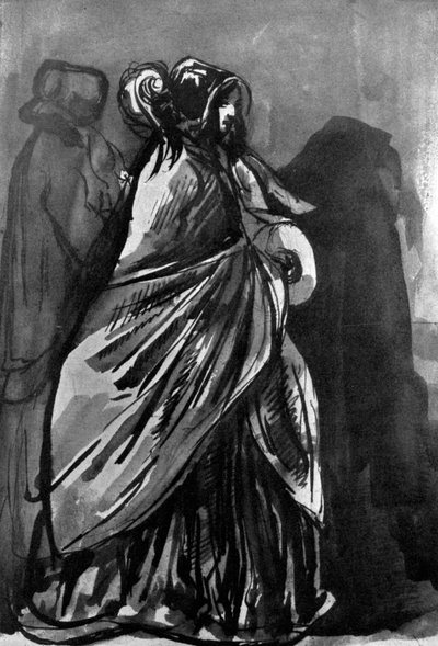 The Lady with the Shawl by Constantin Guys