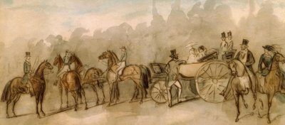 The Imperial Daumont in the Woods by Constantin Guys