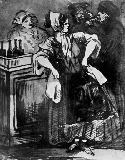 Le Comptoir, 19th century by Constantin Guys