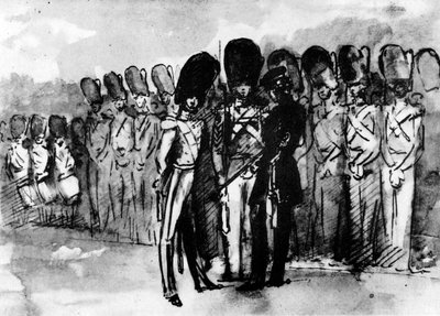 On Parade by Constantin Guys