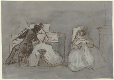 Student and Music Teacher by Constantin Guys