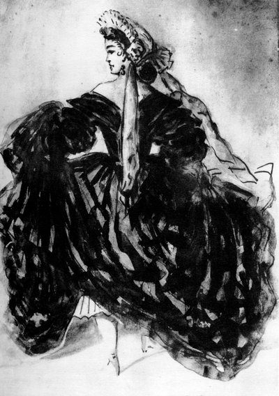 Study of a Woman by Constantin Guys