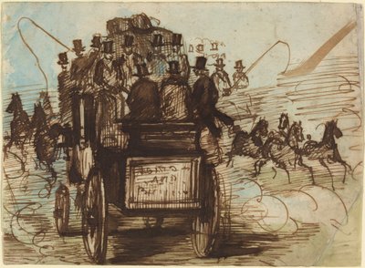 The Brighton Coach by Constantin Guys