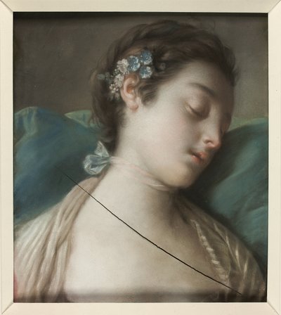 Sleeping Girl by Conte Pietro Antonio Rotari