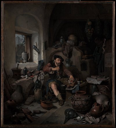 The Alchemist by Cornelis Pietersz Bega