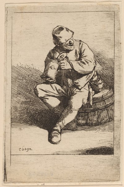 The Drinker by Cornelis Pietersz Bega