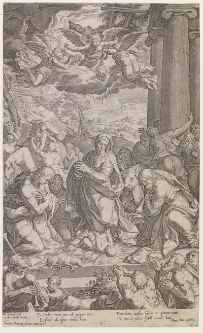 The Adoration of the Shepherds by Cornelis Cort