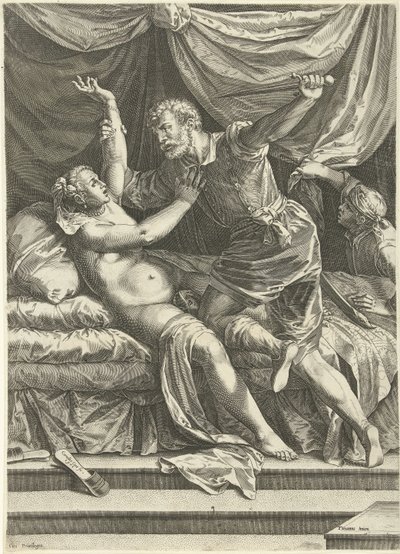 Lucretia and Sextus by Cornelis Cort