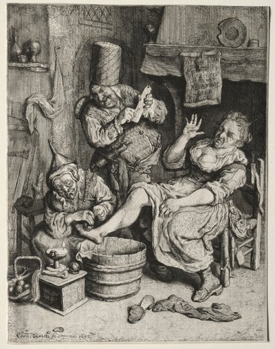 The Cupping by Cornelis Dusart