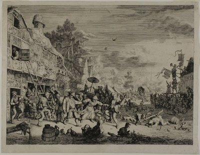 The Village Festival by Cornelis Dusart