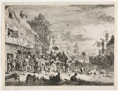 Village Fair by Cornelis Dusart