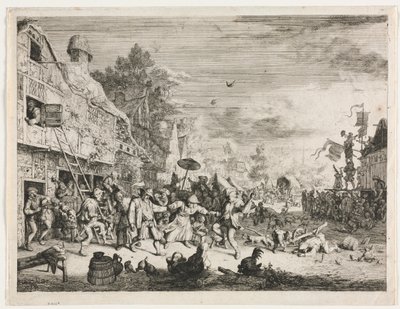 Village Festival by Cornelis Dusart