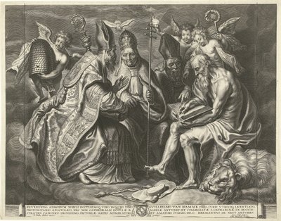 The Four Church Fathers by Cornelis Galle (I)