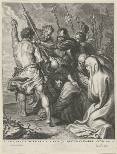 Carrying of the Cross by Cornelis Galle (I)