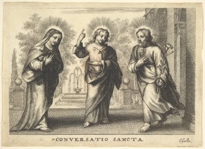 Holy Conversation by Cornelis Galle I