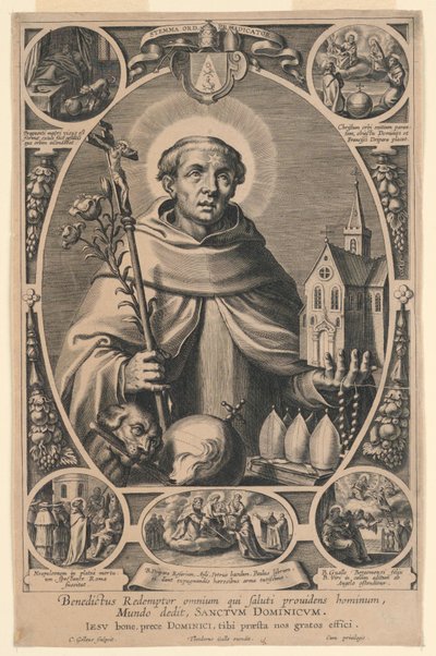Saint Dominic by Cornelis Galle I