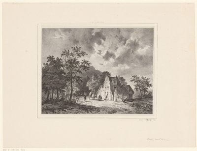 House in Landscape by Cornelis Gerrit Verburgh