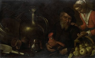 The Poultry Seller by Cornelis Jacobsz. Delff