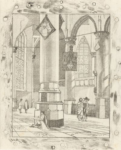 Church Interior by Cornelis Ploos van Amstel